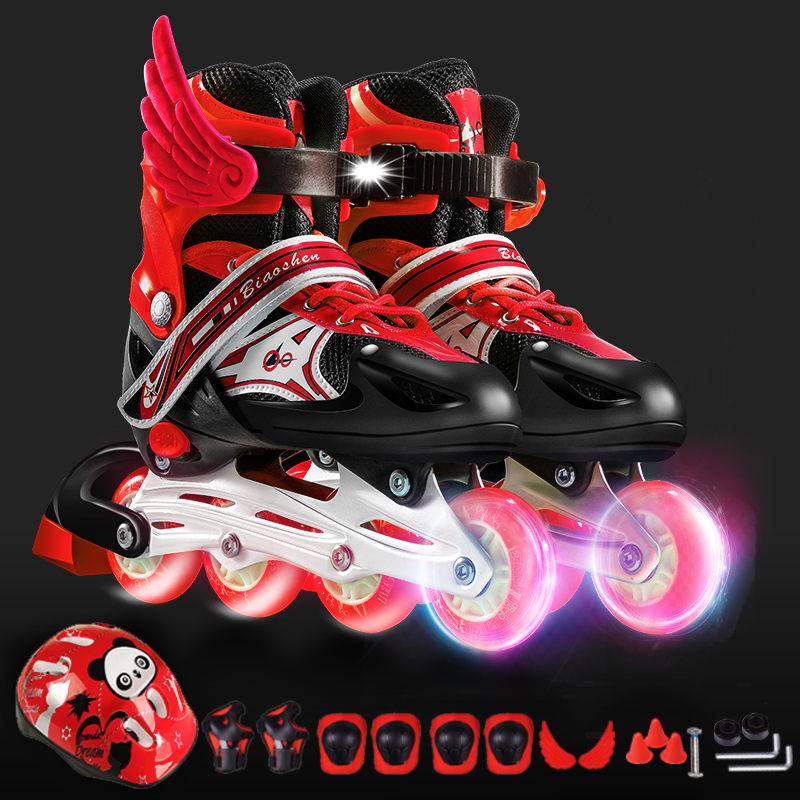Red Single Shoes + Protector + Helmets + gift pack